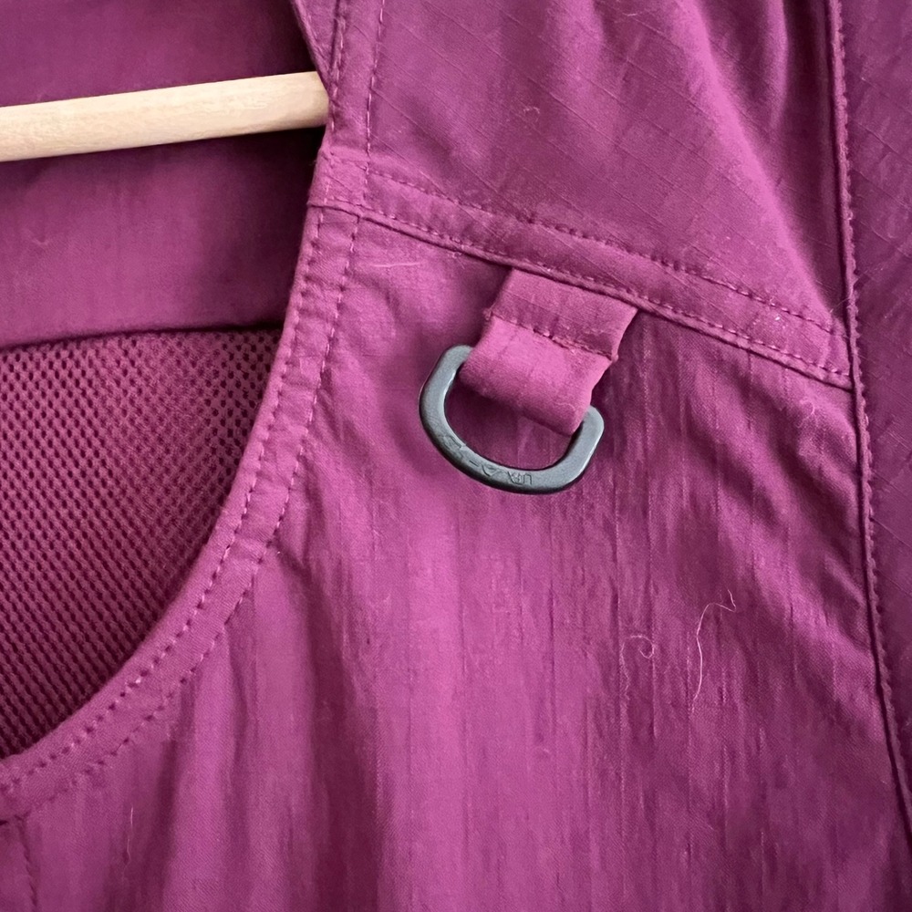Duluth Trading Co Womens XL Purple Ripstop Utility Fishing Gardening Vest Zip Up - Picture 5 of 15